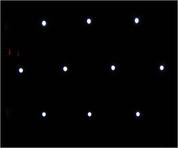 六边形排布微透镜阵列焦点